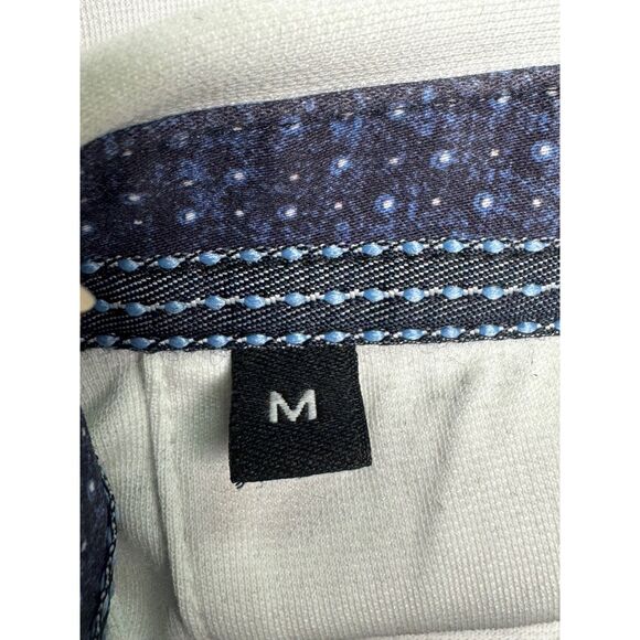 Bundle of 2 VISCONTI BLACK Blue and White Polos, Both Sz M - Picture 13 of 15